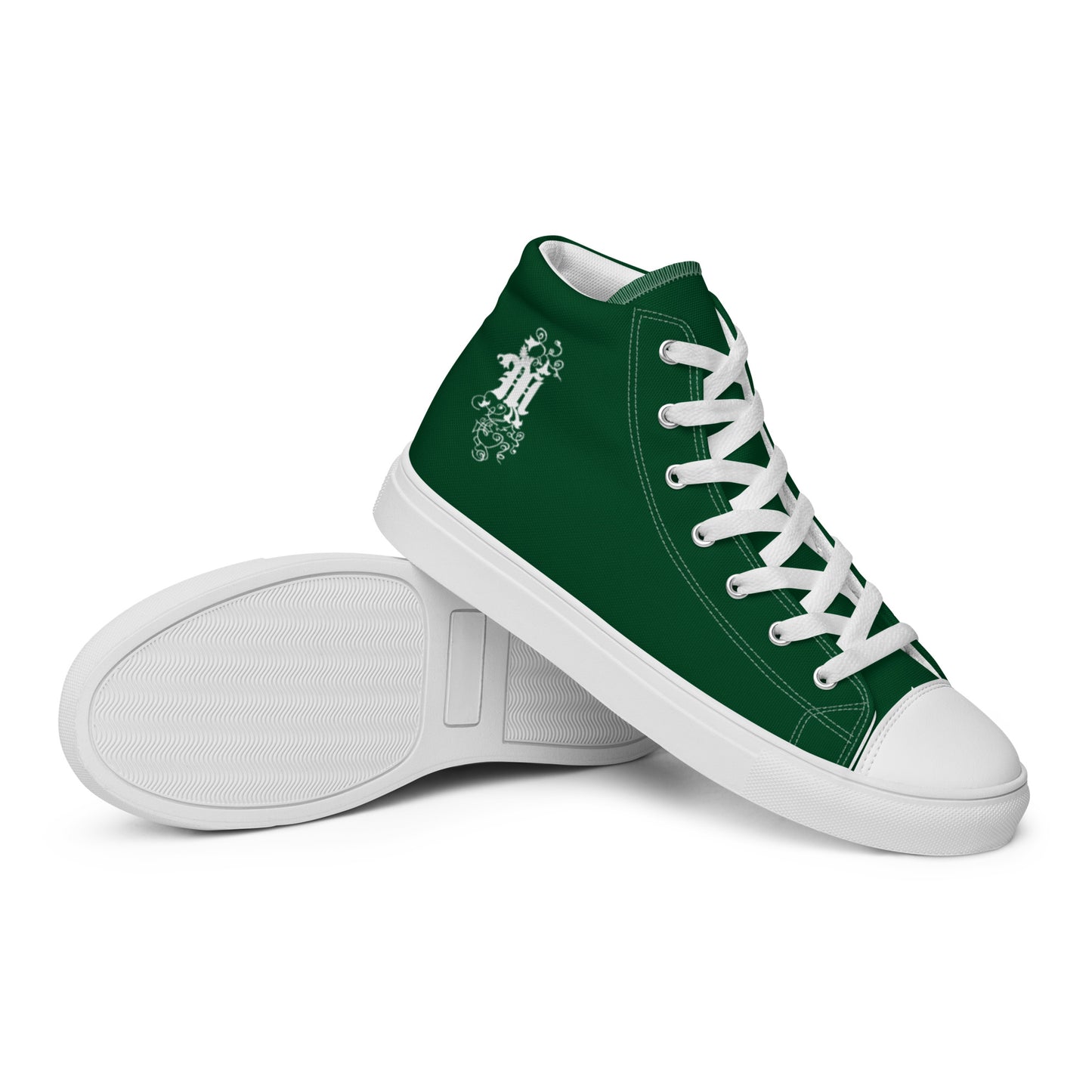 Maadish | Men’s Kelly Green high top canvas shoes